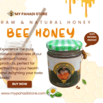 Natural unprocessed Himalayan forest honey with golden color
