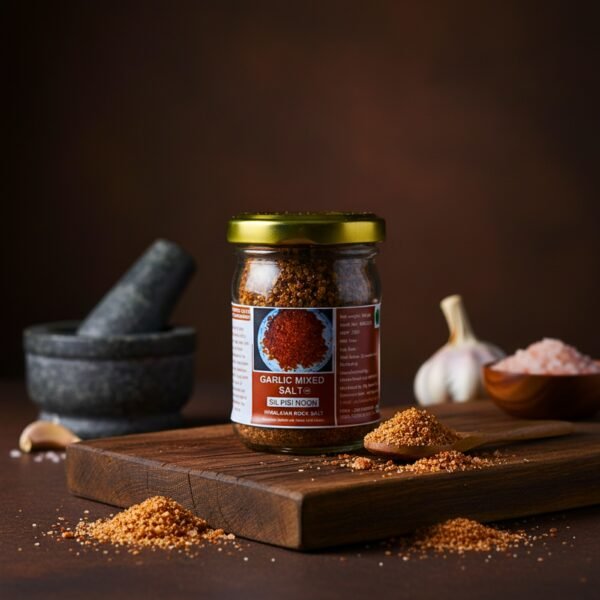 🧄🌿 Pahadi Organic Garlic Mixed Salt (Silpisi Noon)